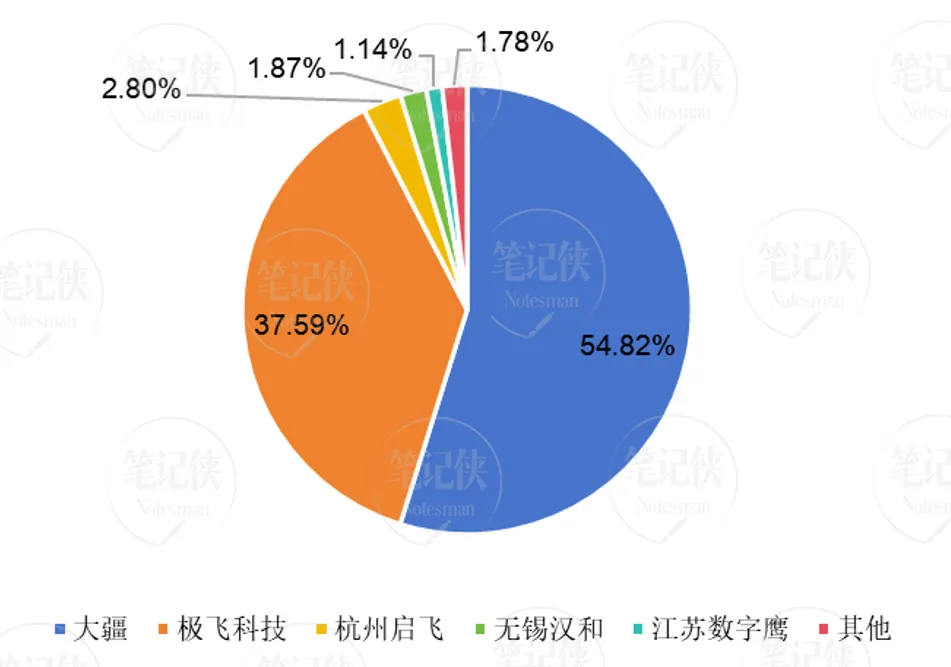 图10 中国植保无人机市场份额